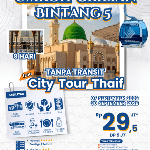 Umrah Bintang 5 Tanpa Transit